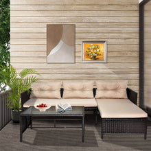 Load image into Gallery viewer, Rattan Patio All-Weather Outdoor Sectional Furniture Sets