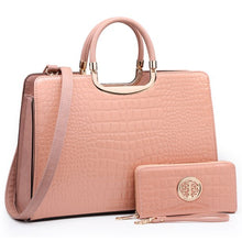 画像をギャラリービューアに読み込む, Dasein Tote Satchel Bag With Matching Wallet