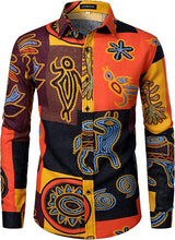 Load image into Gallery viewer, LucMatton Men's Linen Pattern Shirt