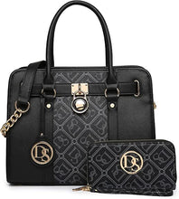 Load image into Gallery viewer, Dasein Two Tone Shoulder Handbags With Wallet