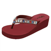 画像をギャラリービューアに読み込む, Rhinestones Flip Flops Sandals