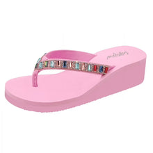 画像をギャラリービューアに読み込む, Rhinestones Flip Flops Sandals