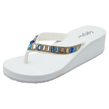 画像をギャラリービューアに読み込む, Rhinestones Flip Flops Sandals