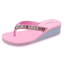 画像をギャラリービューアに読み込む, Rhinestones Flip Flops Sandals