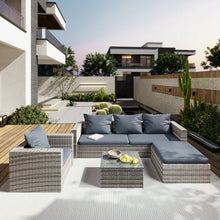 Load image into Gallery viewer, Rattan Patio All-Weather Outdoor Sectional Furniture Sets