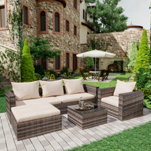 Load image into Gallery viewer, Rattan Patio All-Weather Outdoor Sectional Furniture Sets