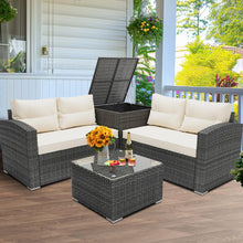 Load image into Gallery viewer, Rattan Patio All-Weather Outdoor Sectional Furniture Sets