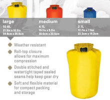 Load image into Gallery viewer, Outdoor Weather Resistant Dry Sacks Bag- 3 Pack - Unisex, Blue, Red
