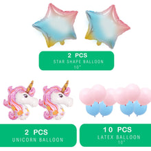 Load image into Gallery viewer, Cerem Happy Birthday Party Decorations Unicorn Balloon Banner Light-Pink Set