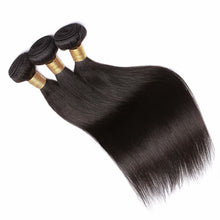 Load image into Gallery viewer, 100% Malaysian Human Straight Soft Hair Extensions Weave 1/3/4 Bundles 8"-30"Black - slvhasitall