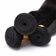 Load image into Gallery viewer, 100% Malaysian Human Straight Soft Hair Extensions Weave 1/3/4 Bundles 8"-30"Black - slvhasitall