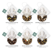 Load image into Gallery viewer, 12 Whole-Leaf Teabloom Organic Black Forest Pyramid Tea - slvhasitall