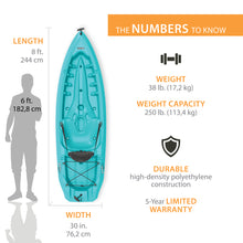 Load image into Gallery viewer, Lifetime Daylite 8 ft Sit-On-top Kayak (Paddle Included)