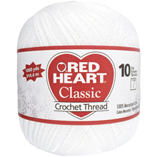 画像をギャラリービューアに読み込む, Red Heart® Classic Crochet Thread, White, Cotton