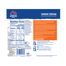 Load image into Gallery viewer, Mountain House Chicken Teriyaki with Rice, Freeze Dried, Camping Food, 2 Servings, Gluten-Free