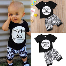 Load image into Gallery viewer, MAMA"S BOY 2pcs Boys Short Sleeve Pants Outfits Set