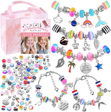 画像をギャラリービューアに読み込む, Xelparuc 85 Pieces Charm Bracelet Making Kit for Kids Girls Teens