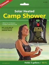 Load image into Gallery viewer, 5 Gallon Solar Heated Camp Shower