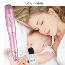 Load image into Gallery viewer, Portable Manicure Pedicure Nail File Drill Kit Set with Sanding Bands- Pink