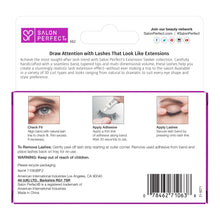 Load image into Gallery viewer, Salon Perfect Extension Seeker C-Curl False Eyelashes, Black, 662, 2 Pairs
