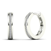 画像をギャラリービューアに読み込む, Anygolds 0.15 ctw Diamond Hoop Earrings