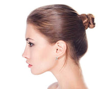 画像をギャラリービューアに読み込む, Created Pink Opal Ribbon for Breast Cancer Awareness Stud Earrings