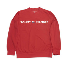 Load image into Gallery viewer, Tommy Hilfiger Men's Crew Neck Sweatshirt, Red, Size M,