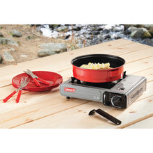 Load image into Gallery viewer, Coleman Tabletop Portable Butane Gas Camping Stove, 1 Burner, Gray
