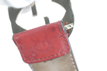 画像をギャラリービューアに読み込む, Gucci ssima Belt Red Embossed Leather