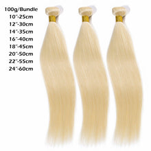 Load image into Gallery viewer, Brazilian Blonde 100% Human Hair Bundles Thick Soft Straight