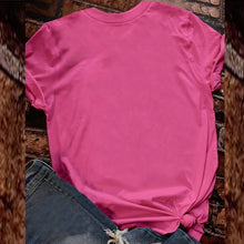 Load image into Gallery viewer, October We Wear Pink Print Ribbons Breast Cancer Awareness Short Sleeve Blouses for Women