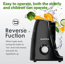 Load image into Gallery viewer, Aucma Slow Juicer Machine (Iiron Black)
