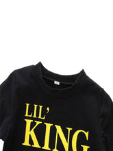 Load image into Gallery viewer, LIL KING Boys Tops+Pants Outfits Set