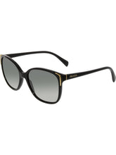 画像をギャラリービューアに読み込む, Prada Women's Gradient PR01OS-1AB3M1-55 Black Cat Eye Sunglasses