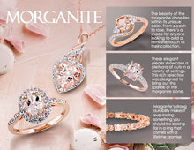 画像をギャラリービューアに読み込む, Miabella Women's 1 Carat T.G.W. Morganite 10kt Rose Gold Solitaire Stud Earrings