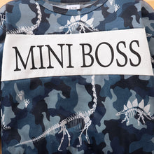 Load image into Gallery viewer, Newborn Baby Boy 2PCS Long Sleeve Letter Print Tops & Ripped Pants Set