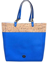 Load image into Gallery viewer, Ralph Lauren Hanway Leather Blue Tote