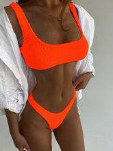Load image into Gallery viewer, Brazilian Thong Bikini Swimwear W/ Push Up Top - slvhasitall