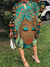 Load image into Gallery viewer, Sexy Loose Africa Women's Bat Sleeve Large Size Evening Elegant Dresses (Ladies dress) - slvhasitall