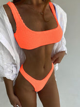 Load image into Gallery viewer, Brazilian Thong Bikini Swimwear W/ Push Up Top - slvhasitall