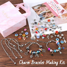 画像をギャラリービューアに読み込む, Xelparuc 85 Pieces Charm Bracelet Making Kit for Kids Girls Teens