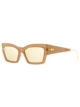 画像をギャラリービューアに読み込む, Dior Rectangular Sunglasses Cat Style Dior Pink/Gold 54mm