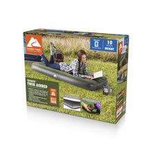 Load image into Gallery viewer, Ozark Trail Tritech Airbed Twin 10" with Battery Pump Included and Antimicrobial Coating