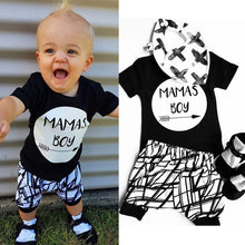 Load image into Gallery viewer, MAMA"S BOY 2pcs Boys Short Sleeve Pants Outfits Set