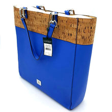 Load image into Gallery viewer, Ralph Lauren Hanway Leather Blue Tote