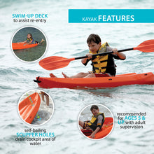 Load image into Gallery viewer, Lifetime Wave 6 ft Youth Kayak (Paddle Included),