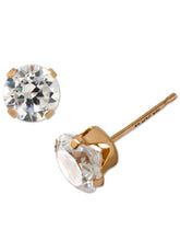 画像をギャラリービューアに読み込む, Fine Jewelry 10K Gold-Plated Cubic Zirconia Stud Earrings