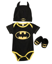 Load image into Gallery viewer, Sale: Batman Boys Bodysuit Shoes Hat Outfits Set