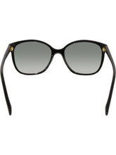 画像をギャラリービューアに読み込む, Prada Women's Gradient PR01OS-1AB3M1-55 Black Cat Eye Sunglasses