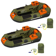 Load image into Gallery viewer, Sea Eagle PackFish7 Frameless Inflatable Angler Kayak Fishing Boat (2 Pack)